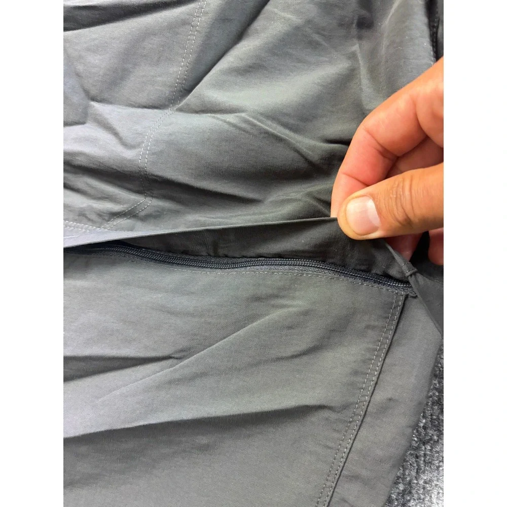 The North Face Convertible Cargo Pants Mens 36 Gray Hiking Zip Off Outdoor
